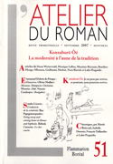 Revue l'Atelier du roman, no 51